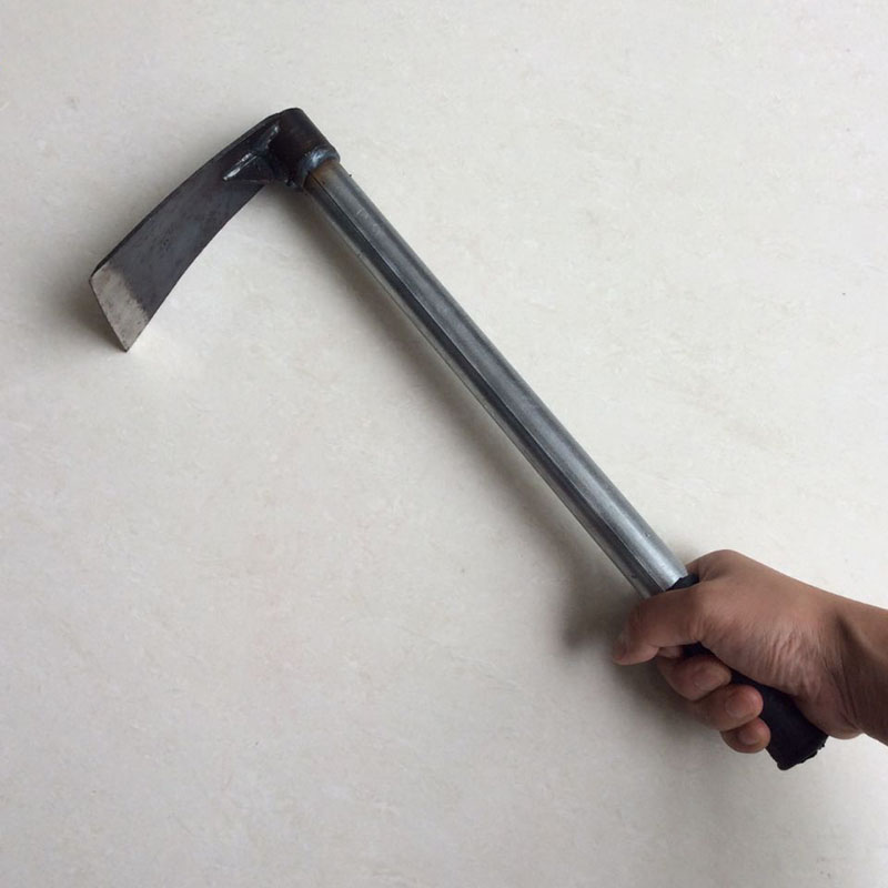 Weed Vaping Accessories - 60cm Steel Pipe Handle Small Hoe: