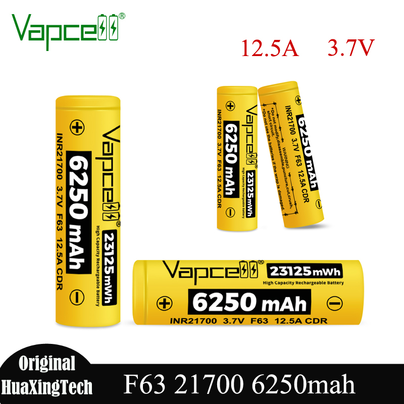 Vape Battery 18650 - New Vapcell F63 21700 Battery 6250mah