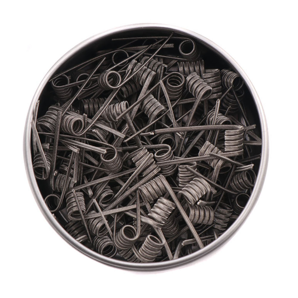 NEW XFKM 100PCS/box NI80/A1/SS - Clapton Wire Pre Built avis et prix