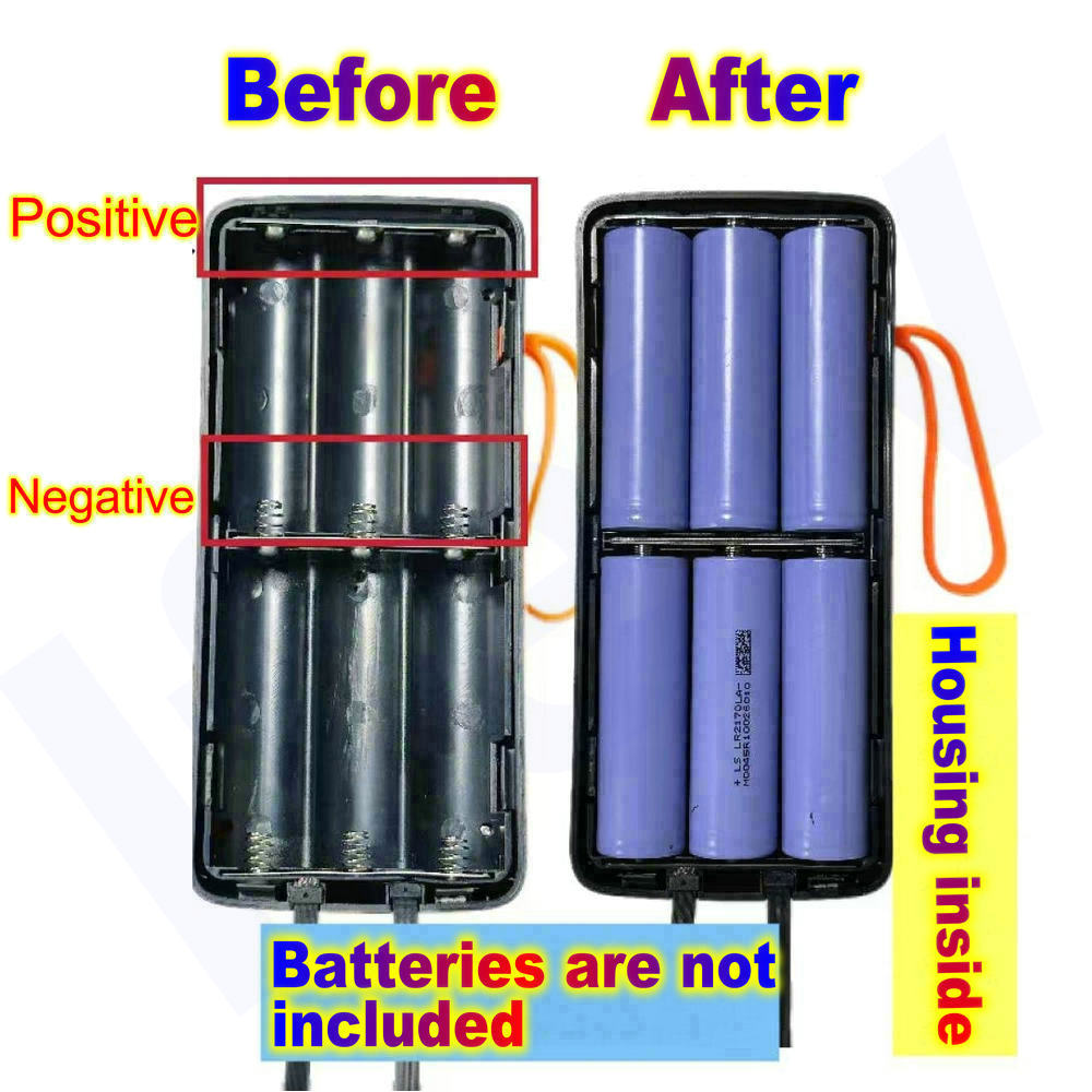 21700  Battery Case Power Bank - Battery Case Storage avis et prix