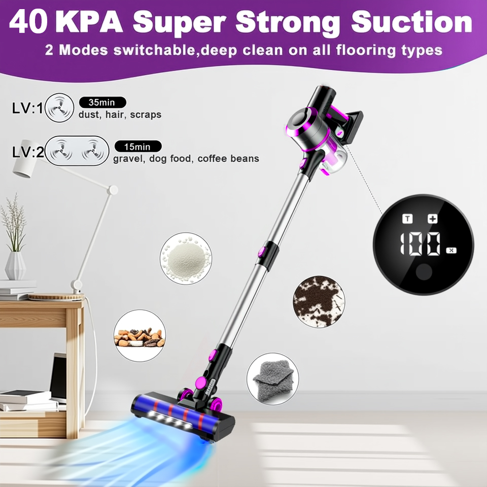 40Kpa Vacuum Cleaner for Home  - Battery Case Storage avis et prix