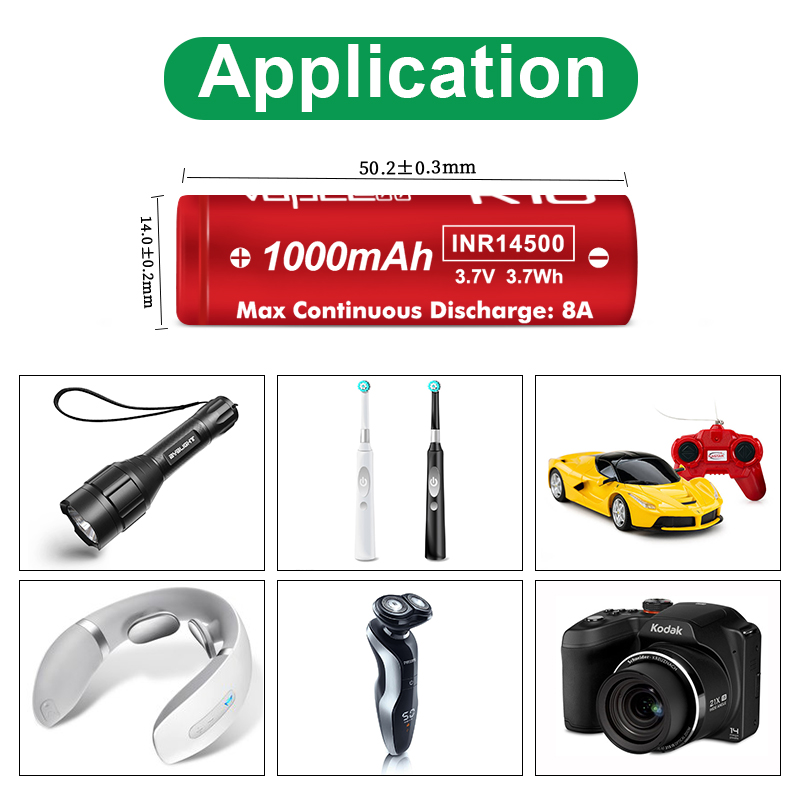 1-20PCS Original Vapcell K10 1 - Vape Battery 18650 avis et prix