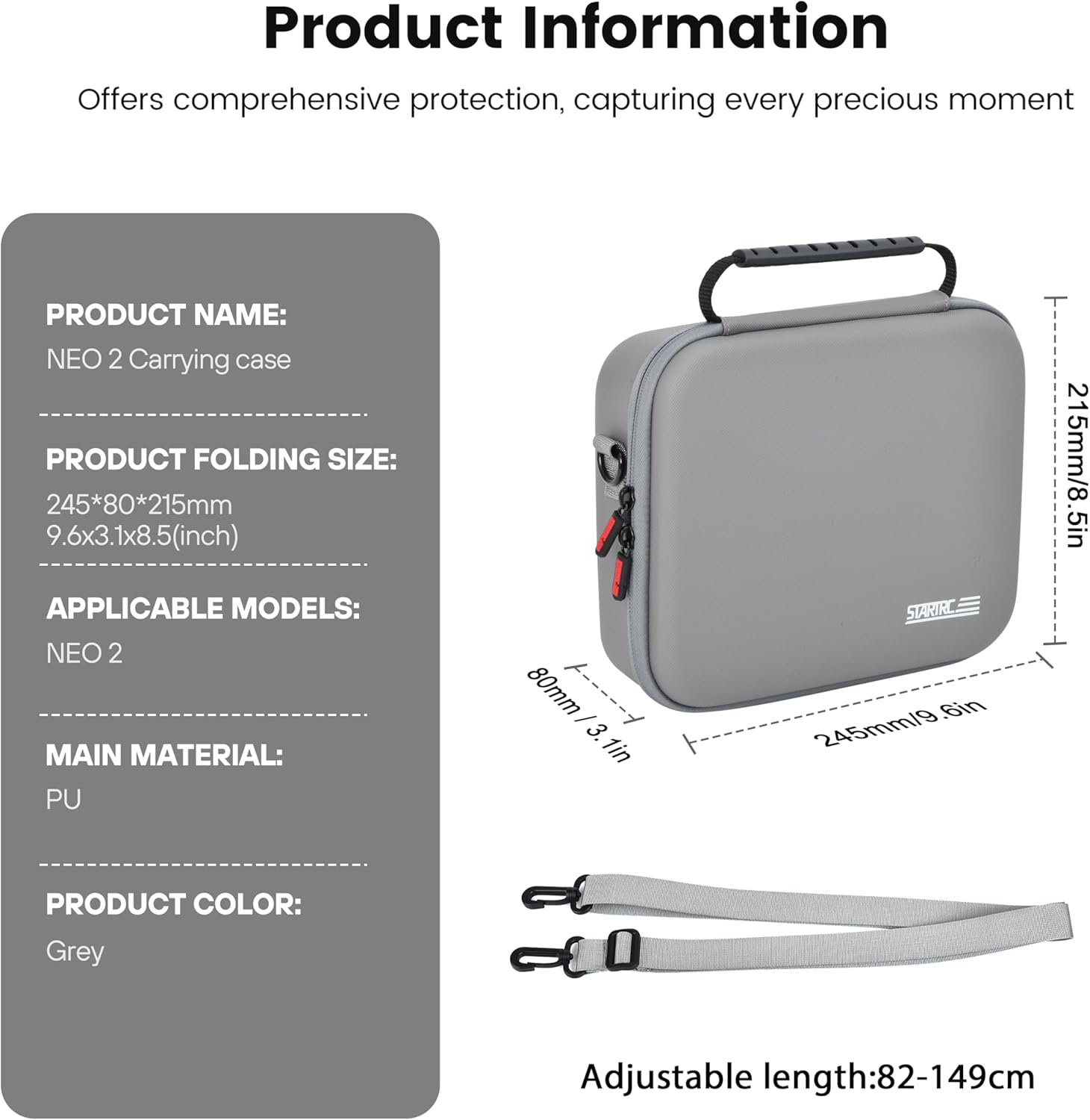STARTRC Neo 2 Portable PU Shou - Battery Case Storage avis et prix