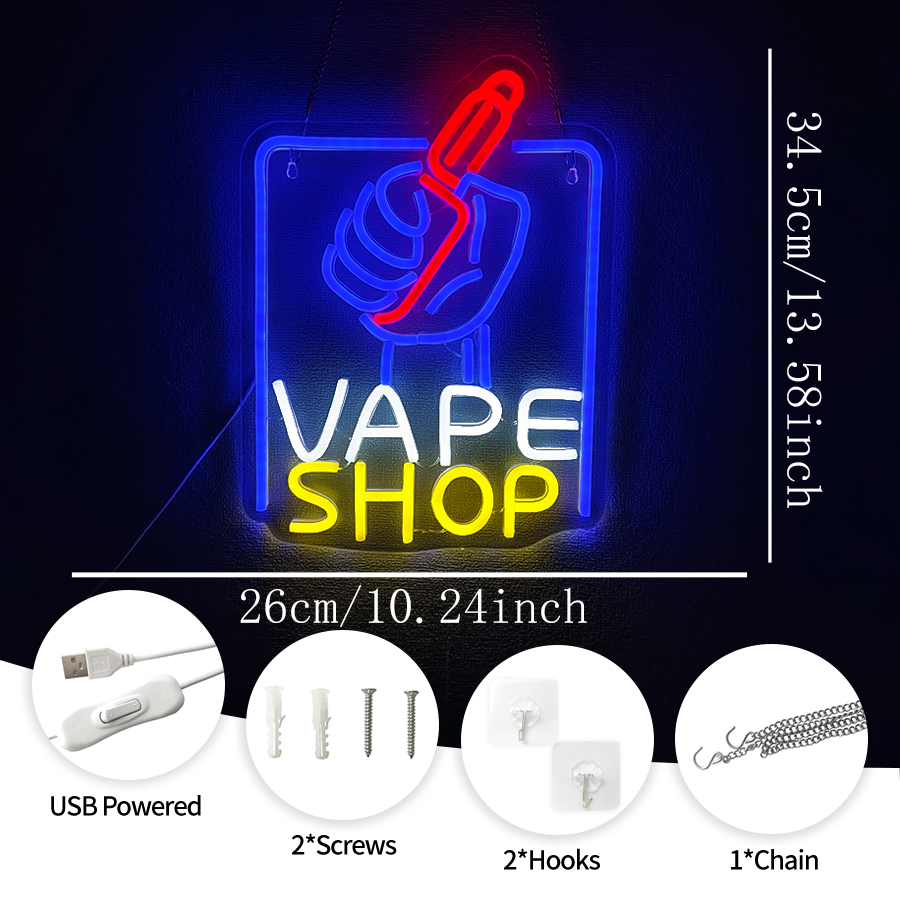 VAPE Shop Neon Sign for Smoke  - Vaping Shop avis et prix