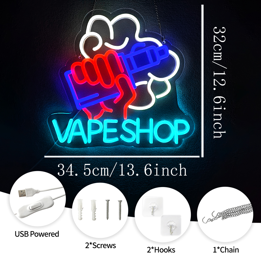VAPE Shop Neon Sign for Smoke  - Vaping Shop avis et prix