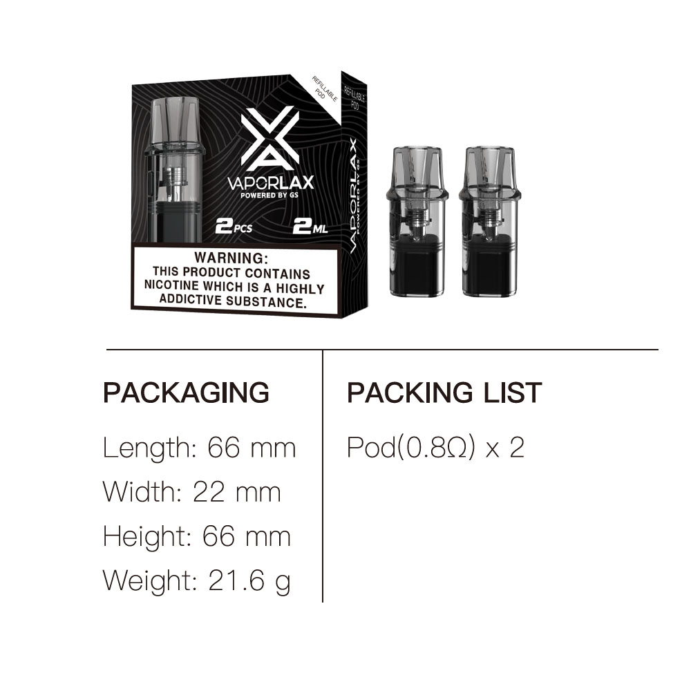 VaporLax Nano Cartridge 2ml wi - Vaping Area avis et prix