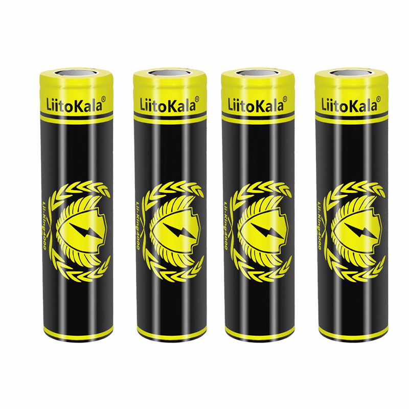 4pcs LiitoKala 3.7V 18650/2170 - Vape Battery 18650 avis et prix
