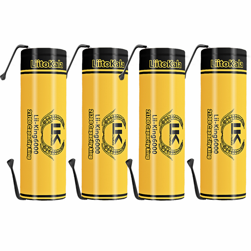 4pcs LiitoKala 3.7V 18650/2170 - Vape Battery 18650 avis et prix