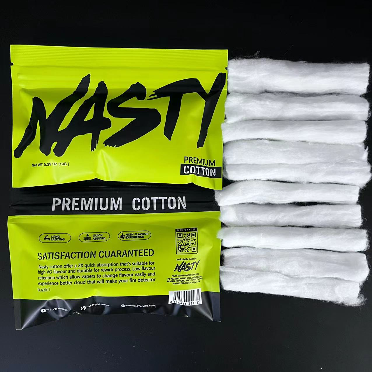 10/5 x Bag NASTY Cotton Long F - Cotton Wick Organic avis et prix