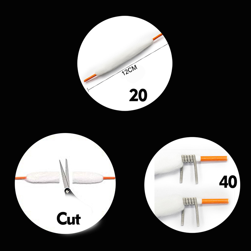 100pcs Coil wick Cotton Replac - Rda Atomizer Deck avis et prix