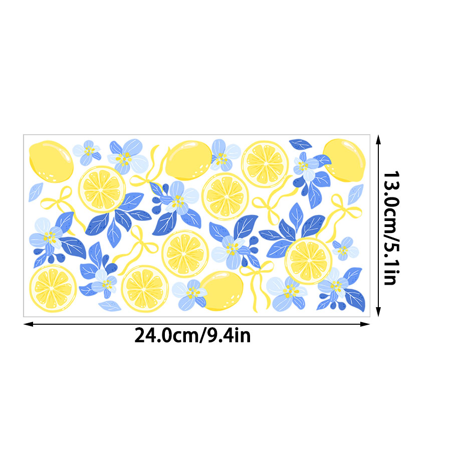 Lemon Floral UV DTF Transfer S - Rdta Tank Glass avis et prix