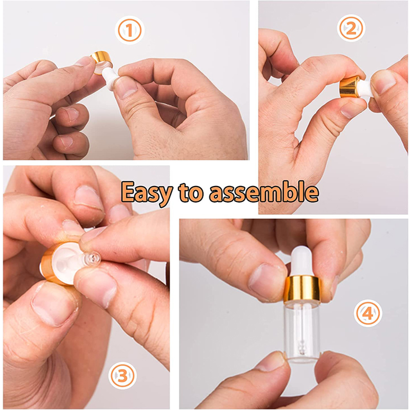 5Pcs 1ml/2ml/3ml/5ml Empty Gla - Juice Bottle Dropper avis et prix