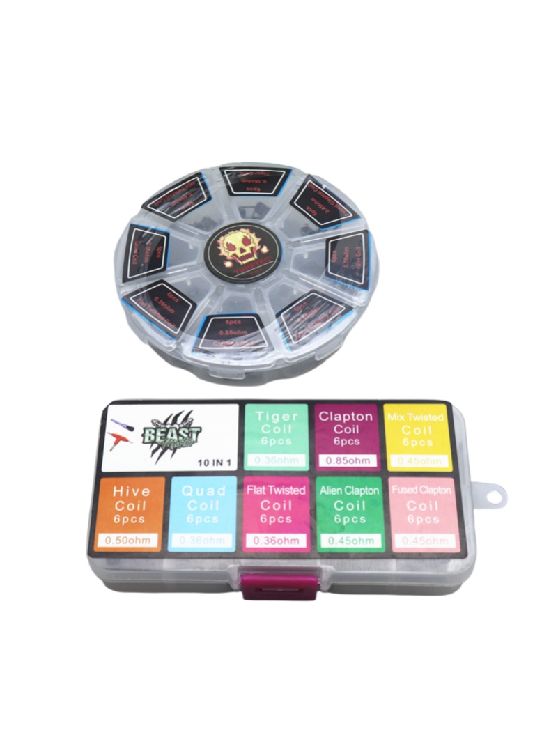 48Pcs/Set Pre Built Coils RTA  - Clapton Wire Pre Built avis et prix