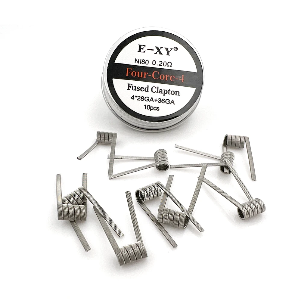 10pcs/box Ni80 Prebuilt Coil 2 - Clapton Wire Pre Built avis et prix