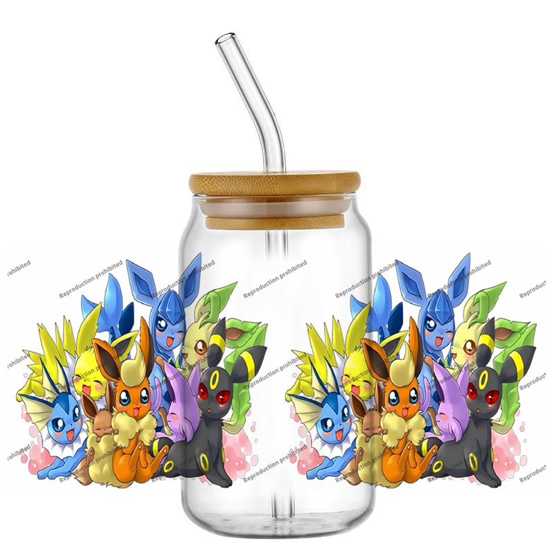 Pokemon pattern UV DTF cup wra - Rdta Tank Glass avis et prix