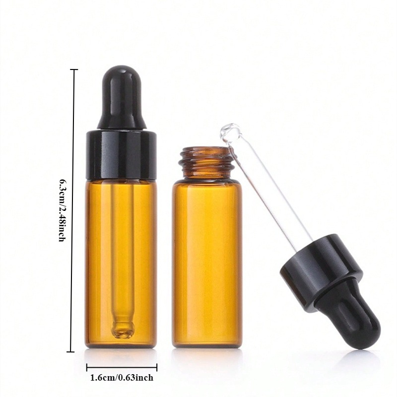 10pcs 5ml Amber Dropper Glass  - Juice Bottle Dropper avis et prix