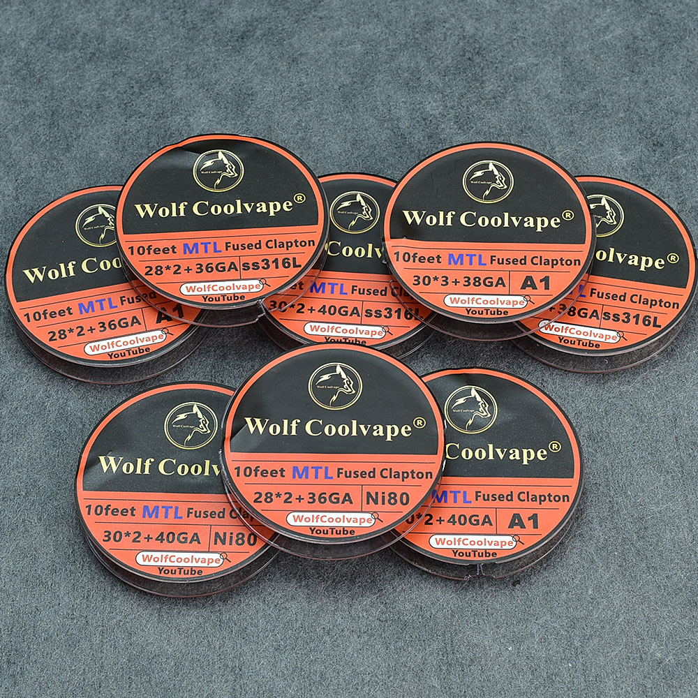 10Feet NI80/A1/SS316L MTL Fuse - Clapton Wire Pre Built avis et prix