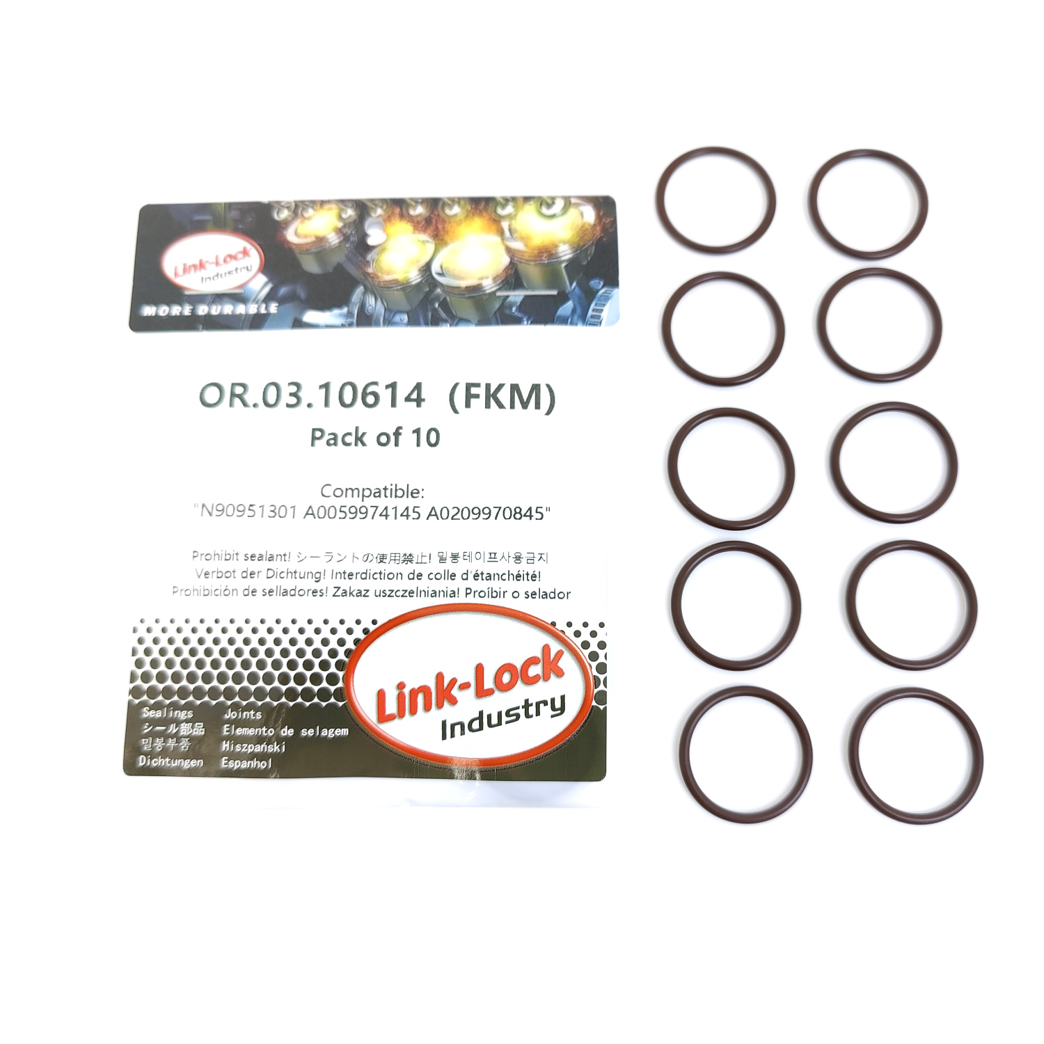 10PCS OR.03.10614 FKM Viton Se - Tank O-Ring Seal avis et prix