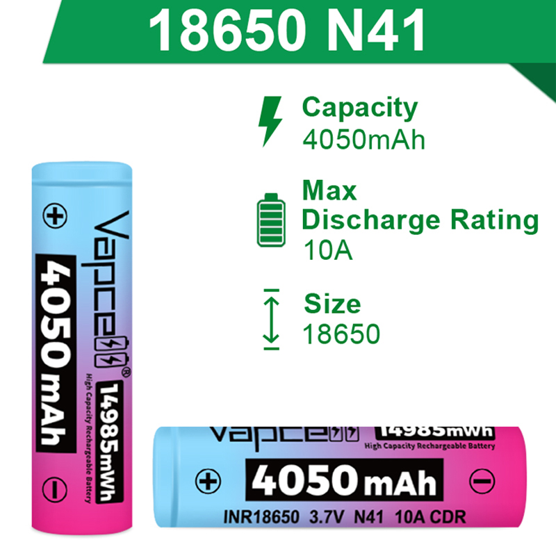 Original Vapcell N41 INR 18650 - Vape Battery 18650 avis et prix