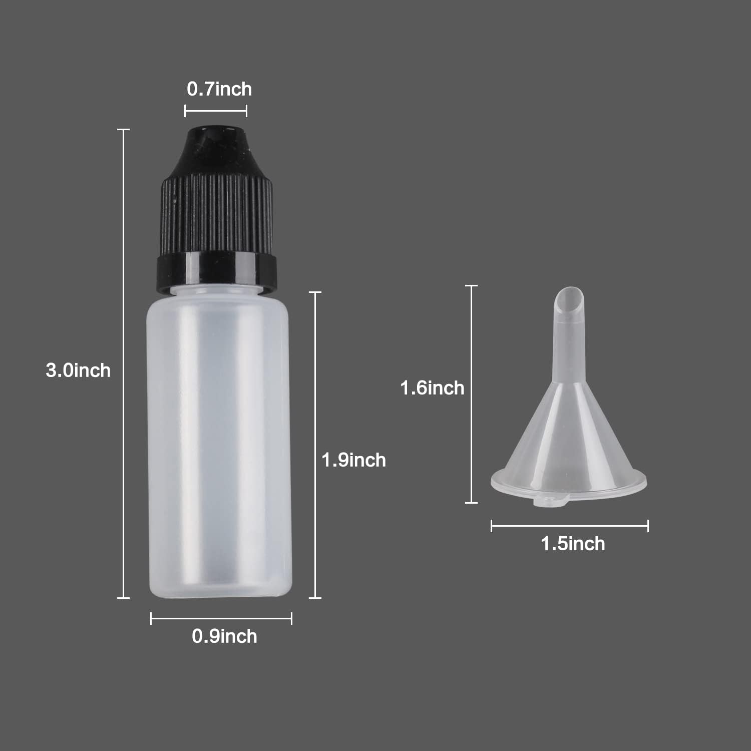 10Pcs  LDPE 15ml Thin Tip Drop - Juice Bottle Dropper avis et prix