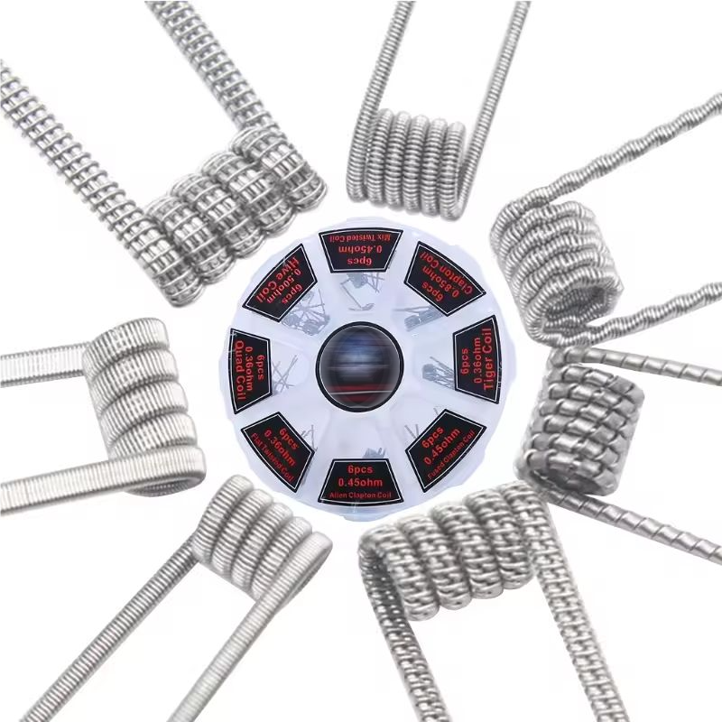 48Pcs/Set Pre Built Coils RTA  - Clapton Wire Pre Built avis et prix