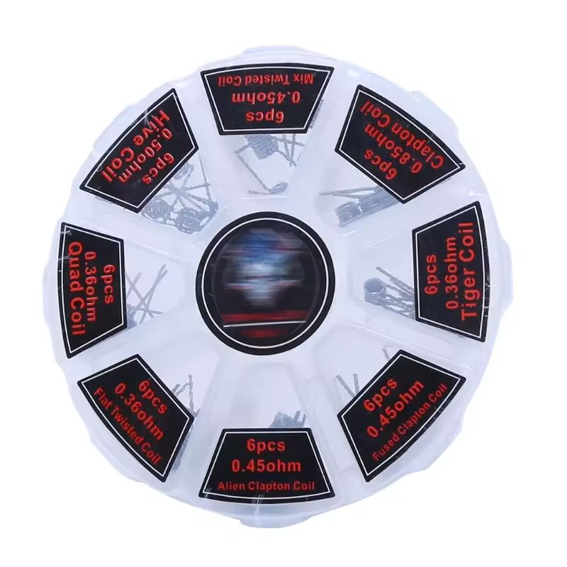 48Pcs/Set Pre Built Coils RTA  - Clapton Wire Pre Built avis et prix