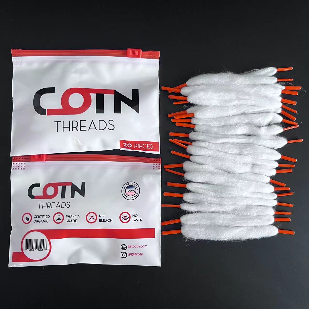 10Bag COTN Wick PreBuilt Organ - Cotton Wick Organic avis et prix
