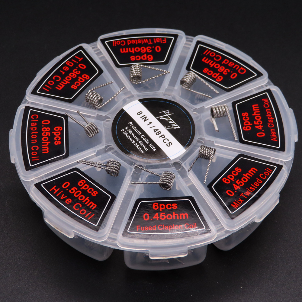48pcs/set Premade Coils RTA RD - Vaping Area avis et prix
