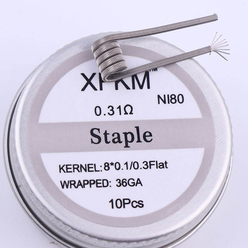 NEW XFKM 10pcs/box NI80 High D - Clapton Wire Pre Built avis et prix