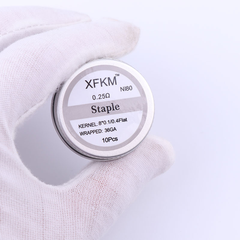 NEW XFKM 10pcs/box NI80 High D - Clapton Wire Pre Built avis et prix