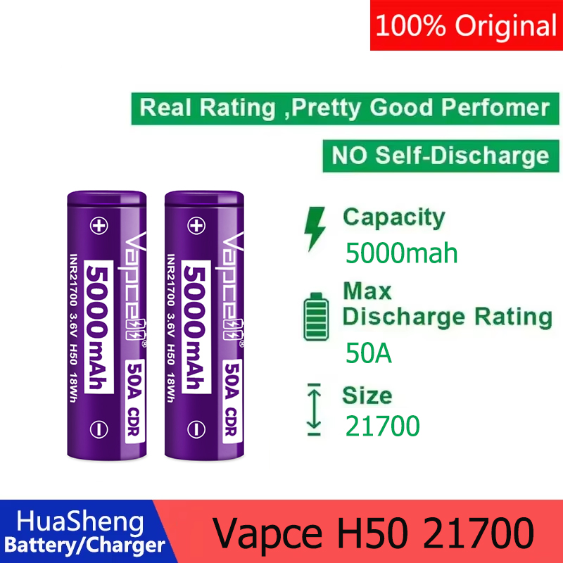 Newest Released Vapcell H50 IN - Vape Battery 18650 avis et prix