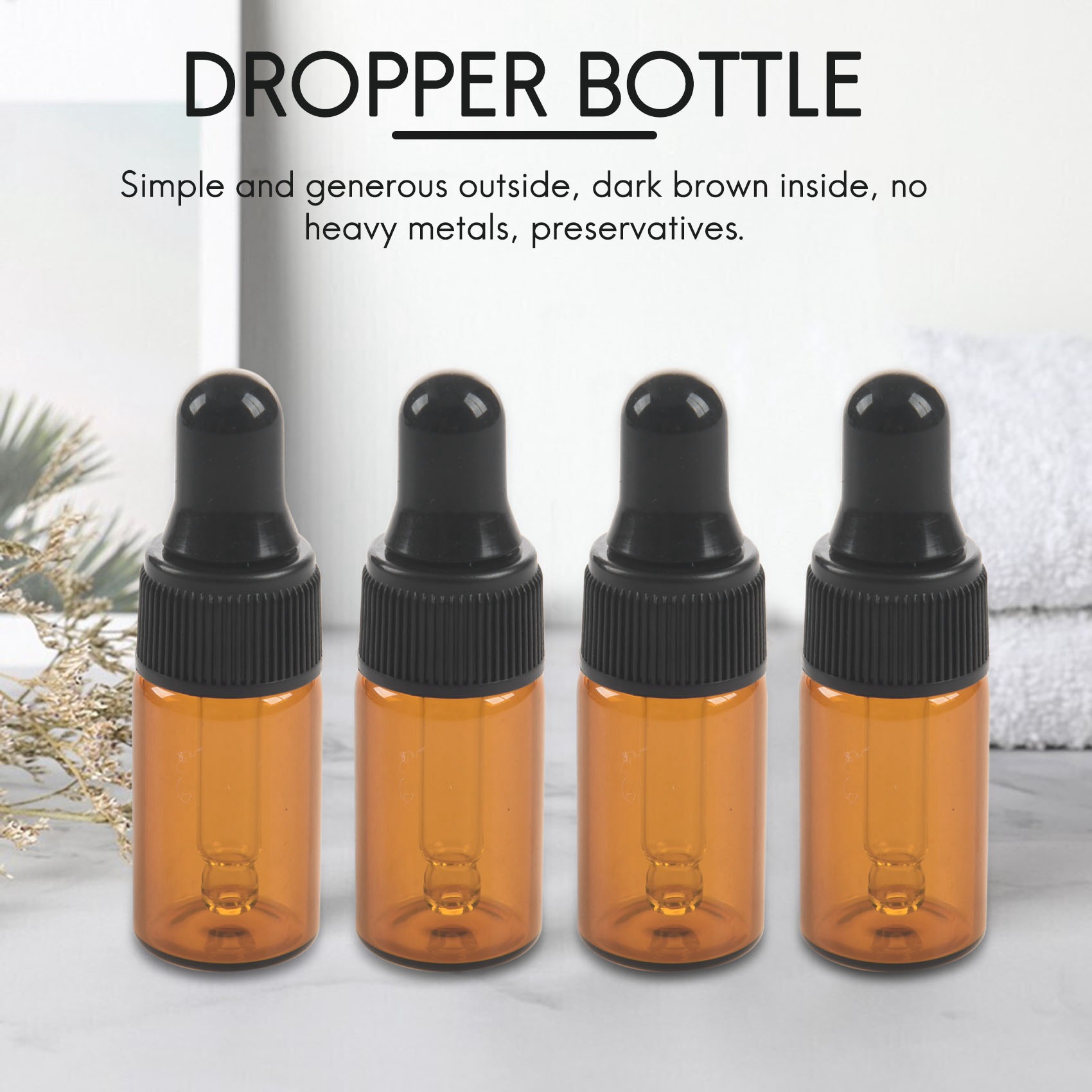 10pcs 3ml Empty brown Glass Dr - Juice Bottle Dropper avis et prix