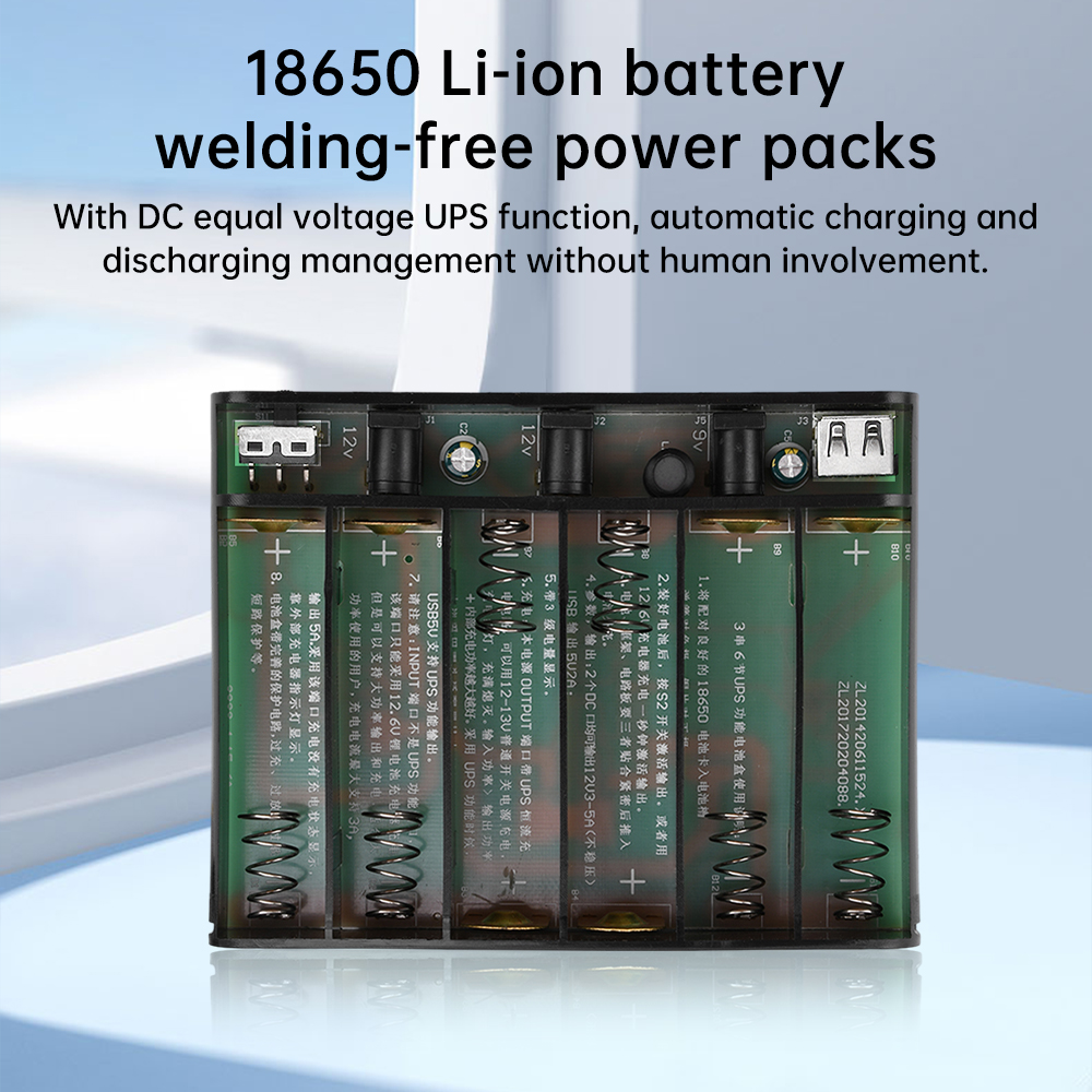 5V9V12V Output Power Bank Box  - Battery Case Storage avis et prix