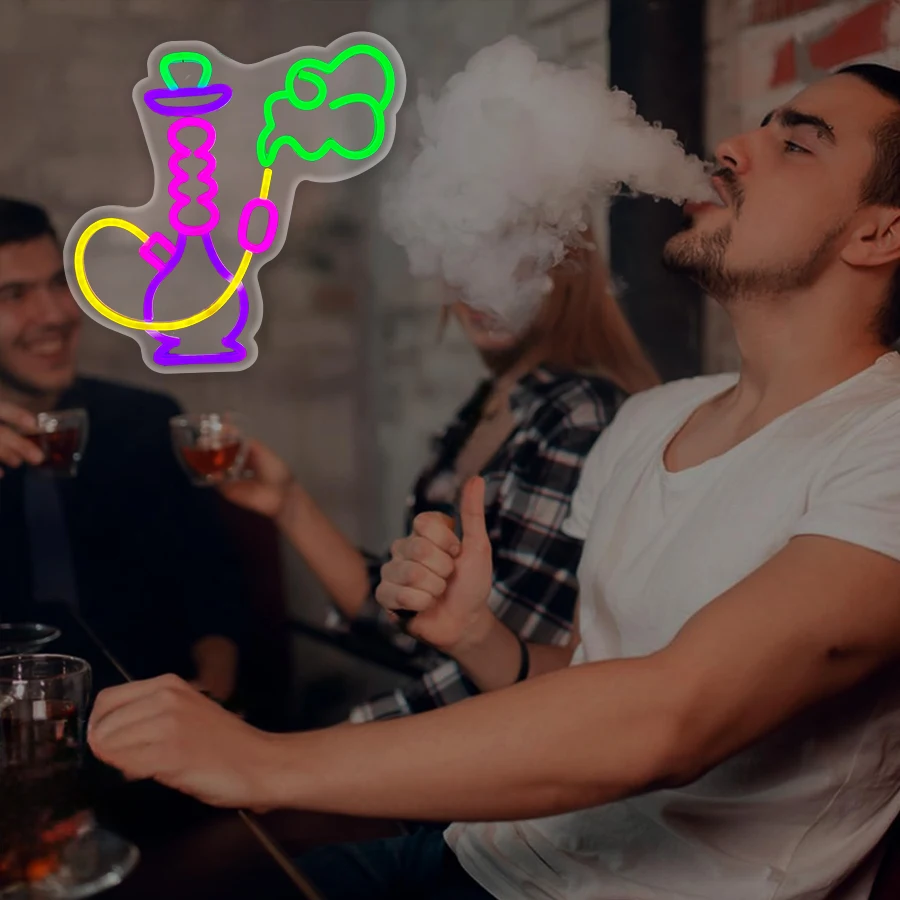 Hookah Neon Sign for Shisha Ba - Vaping Shop avis et prix