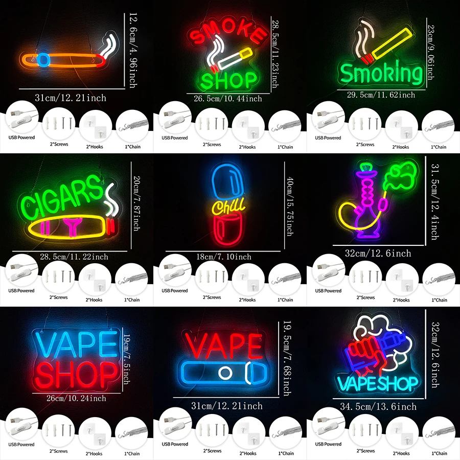 USB Bright Led Advertising Dis - Vaping Shop avis et prix