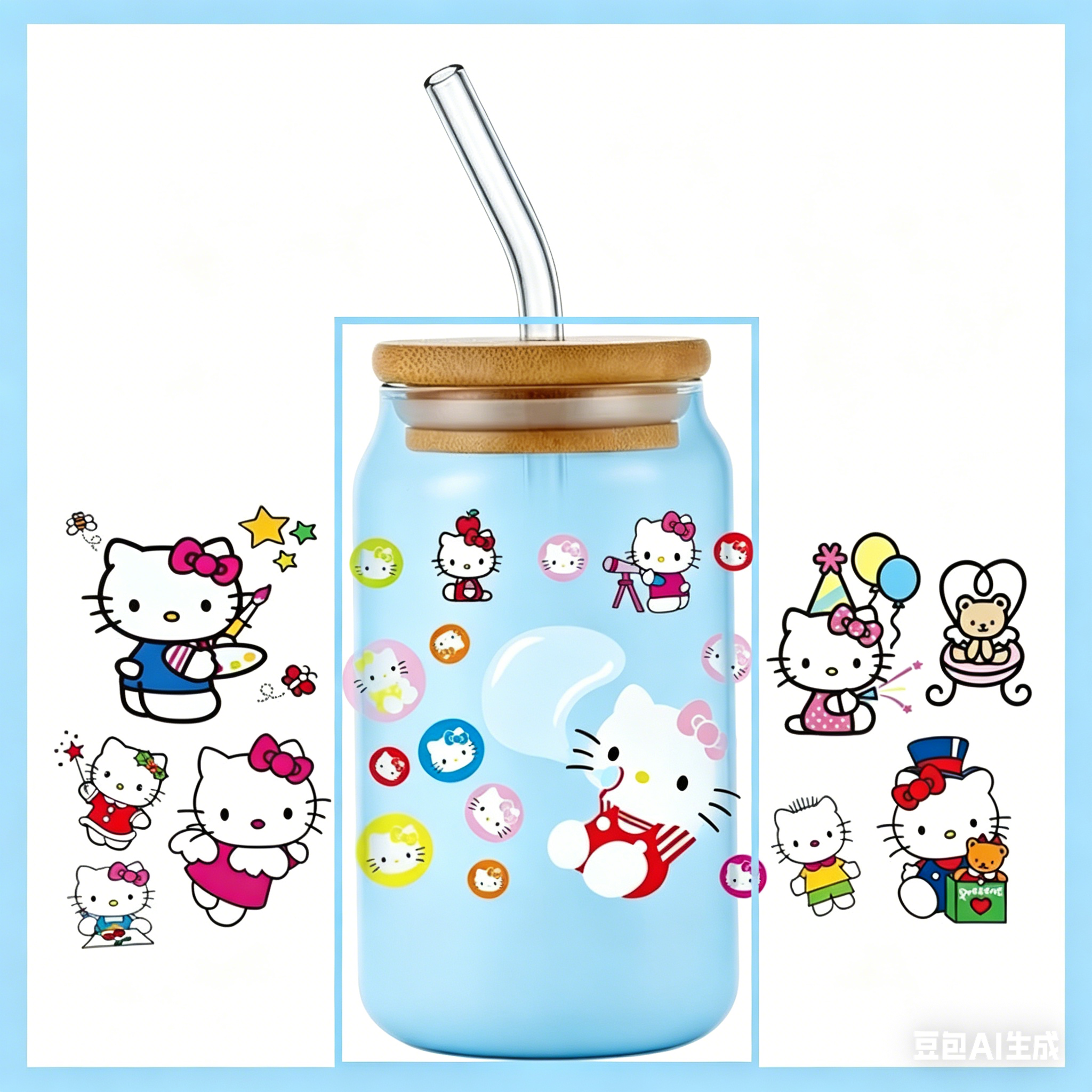 popular Kitty design 16oz 3D u - Rdta Tank Glass avis et prix
