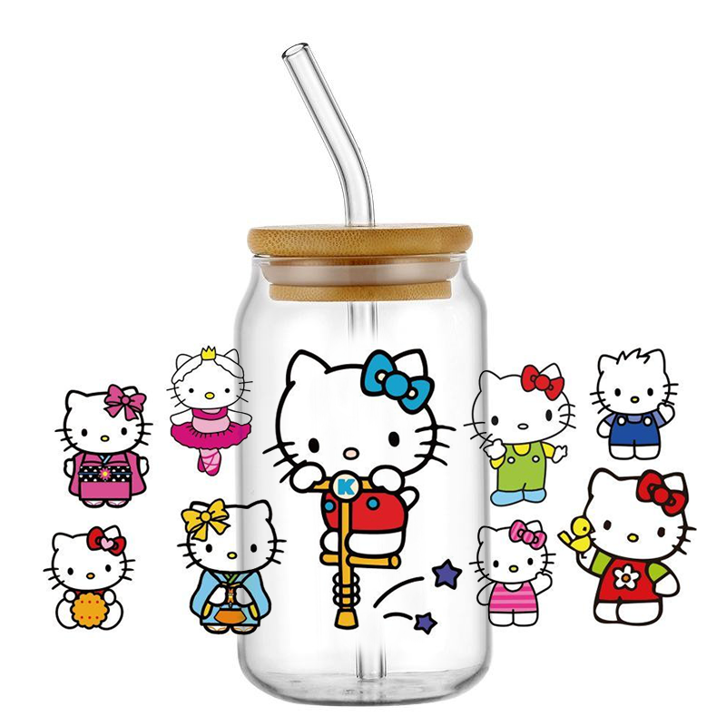 popular Kitty design 16oz 3D u - Rdta Tank Glass avis et prix