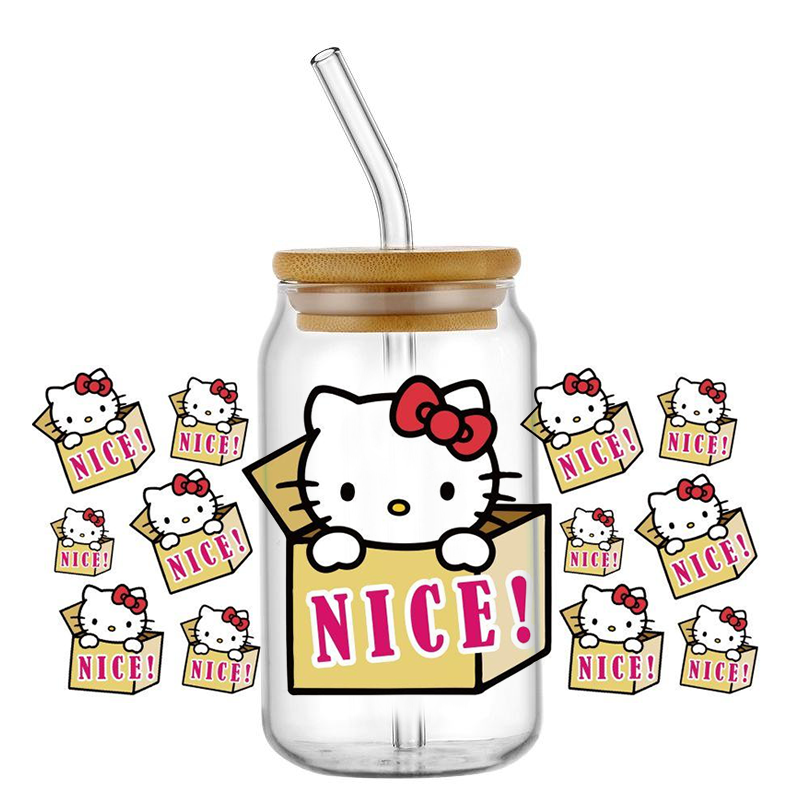 popular Kitty design 16oz 3D u - Rdta Tank Glass avis et prix