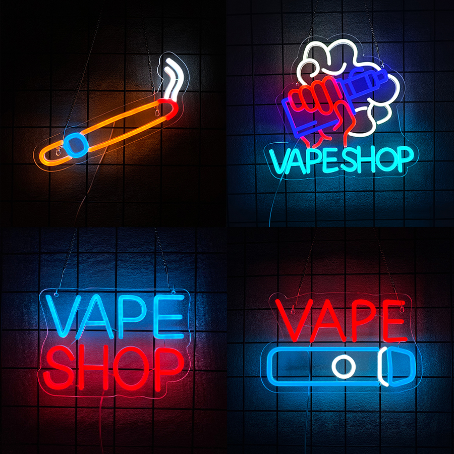 Smoke Series Neon Sign For Wal - Vaping Shop avis et prix