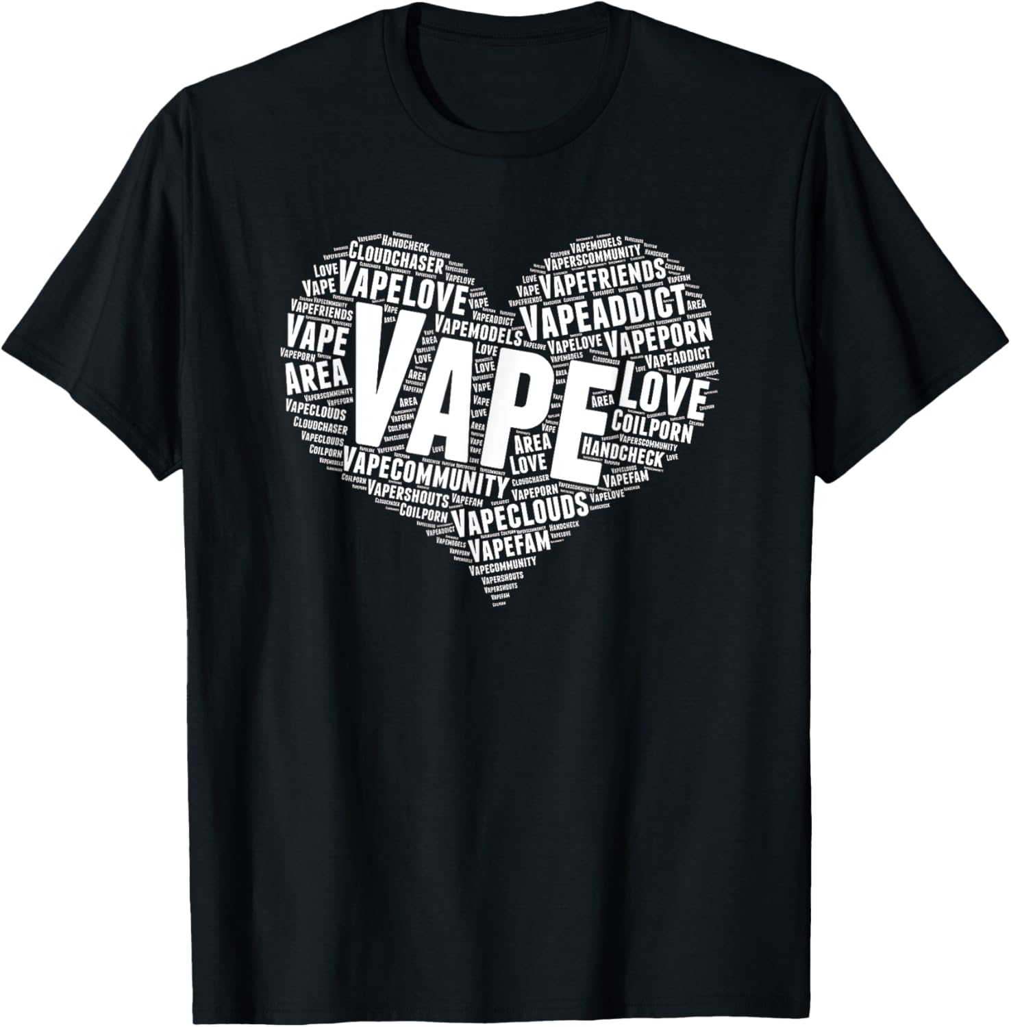 Vape Heart Word Cloud Graphic  - Vaping Shop avis et prix