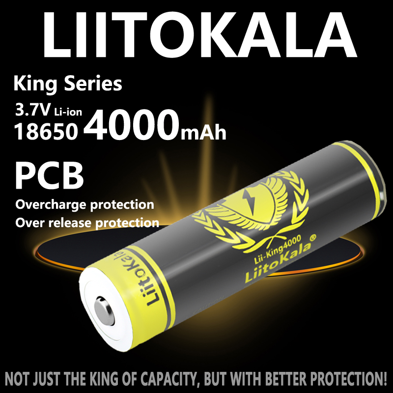 1-10pcs LiitoKala KING4000-PCB - Vape Battery 18650 avis et prix