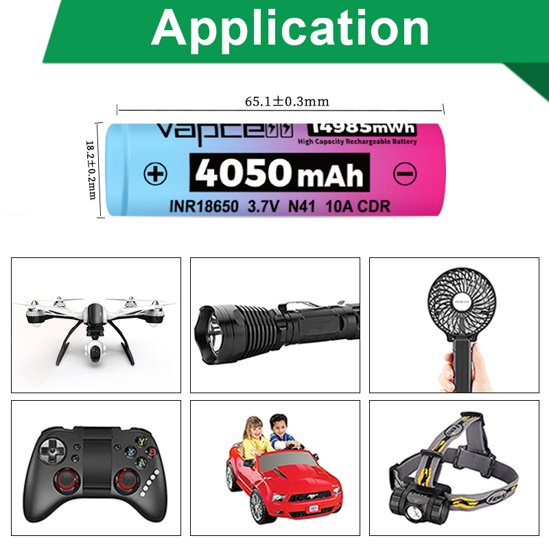 New Rainbow 18650 Battery Vapc - Vape Battery 18650 avis et prix
